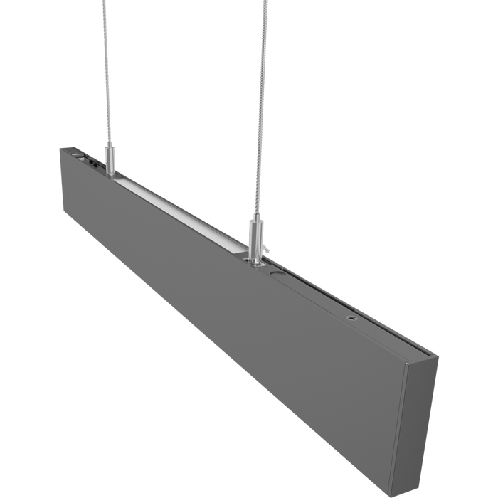 RAB BOA Edge 2 Foot Uplight/Downlight Maximum 20W CCT Selectable 3000K/3500K/4000K 120-277V 0-10V Dimming Pendant Mount Flat Silver (BOAE2PUS)