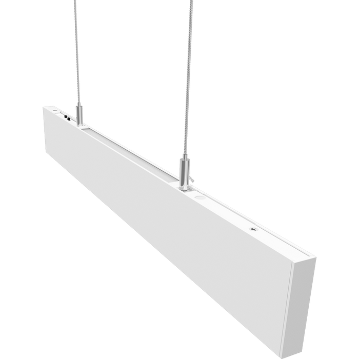 RAB BOA Edge 2 Foot Uplight/Downlight Maximum 20W CCT Selectable 3000K/3500K/4000K 120-277V 0-10V Dimming Pendant Mount Flat White (BOAE2PUW)