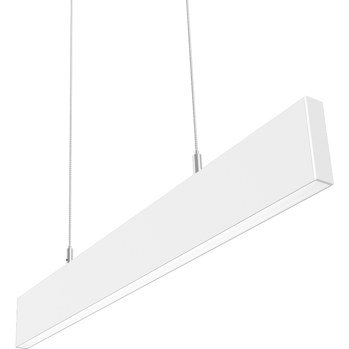 RAB BOA Edge 2 Foot Downlight Wattage/CCT Selectable 20W/14W/12W/10W/6W 3000K/3500K/4000K 120-277V 0-10V Dimming Pendant Mount Flat White (BOAE2PW)