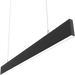 RAB BOA Edge 3 Foot Downlight Wattage/CCT Selectable 30W/21W/18W/15W/9W 3000K/3500K/4000K 120-277V 0-10V Dimming Pendant Mount Flat Black (BOAE3PB)