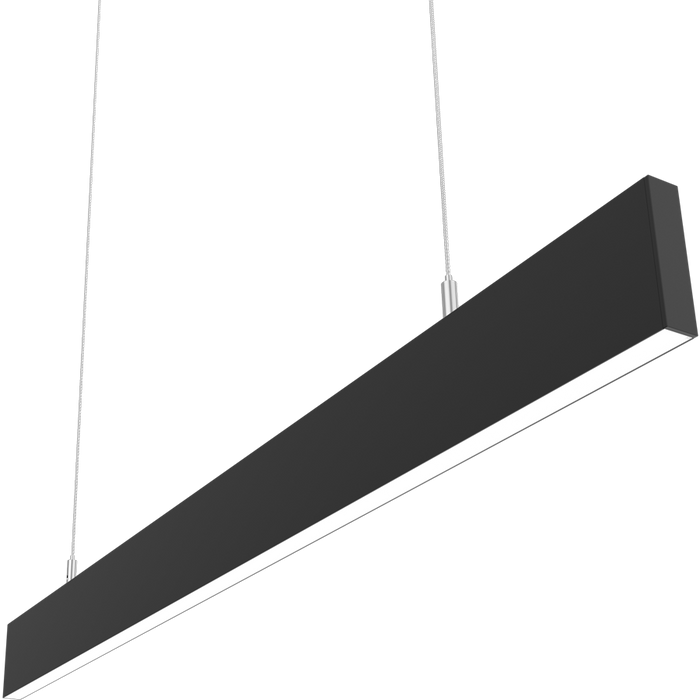 RAB BOA Edge 3 Foot Uplight/Downlight Maximum 30W CCT Selectable 3000K/3500K/4000K 120-277V 0-10V Dimming Pendant Mount Flat Silver (BOAE3PUB)