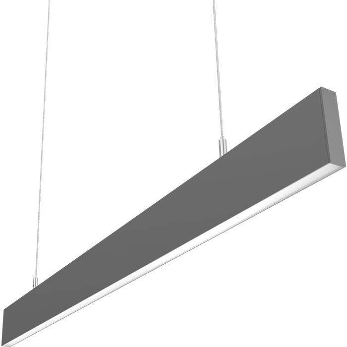 RAB BOA Edge 3 Foot Uplight/Downlight Maximum 30W CCT Selectable 3000K/3500K/4000K 120-277V 0-10V Dimming Pendant Mount Flat Black (BOAE3PUS)