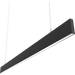 RAB BOA Edge 4 Foot Downlight Wattage/CCT Selectable 40W/28W/24W/20W/12W 3000K/3500K/4000K 120-277V 0-10V Dimming Pendant Mount Flat Black (BOAE4PB)