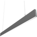 RAB BOA Edge 4 Foot Uplight/Downlight Maximum 40W CCT Selectable 3000K/3500K/4000K 120-277V 0-10V Dimming Pendant Mount Flat Silver (BOAE4PUS)