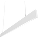 RAB BOA Edge 4 Foot Uplight/Downlight Maximum 40W CCT Selectable 3000K/3500K/4000K 120-277V 0-10V Dimming Pendant Mount Flat White (BOAE4PUW)