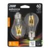 Feit Electric 750Lm 2700K Dimmable LED Filament Bulb 8W 120V 2-Pack (BPA1560927CAFIL/2/RP)
