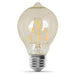 Feit Electric 4W Amber Original Exposed Filament Vintage Glass Soft White Dimmable LED Light Bulb AT19 2100K (AT19/VG/LED)