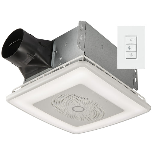 Broan-NuTone 110 CFM Voice Controlled Smart Exhaust Fan With Dimmable LED Light/Speakers (VC110CCT)