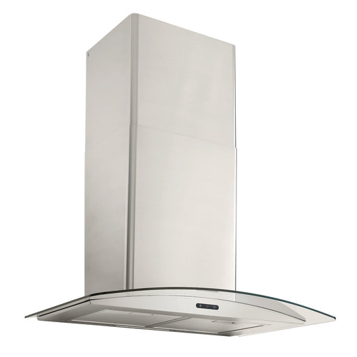 Broan-NuTone 30 Inch Convertible Curved Glass Wall-Mount Chimney Range Hood 400 CFM Stainless Steel (EW4630SS)
