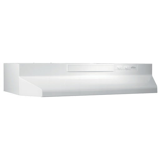 Broan-NuTone 30 Inch Convertible Under-Cabinet Range Hood With Easy Installation System 220 CFM White (BUEZ330WW)