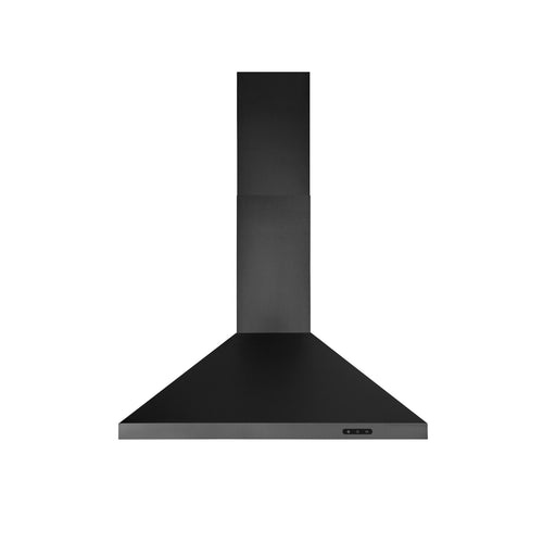 Broan-NuTone 30 Inch Convertible Wall Mount Chimney Range Hood With LED Light In Black Stainless Steel (EW4830BLS)