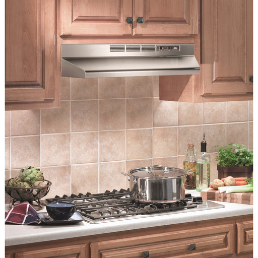 Broan-NuTone 30 Inch Stainless Steel Under-Cabinet Hood Non-Ducted (413004)