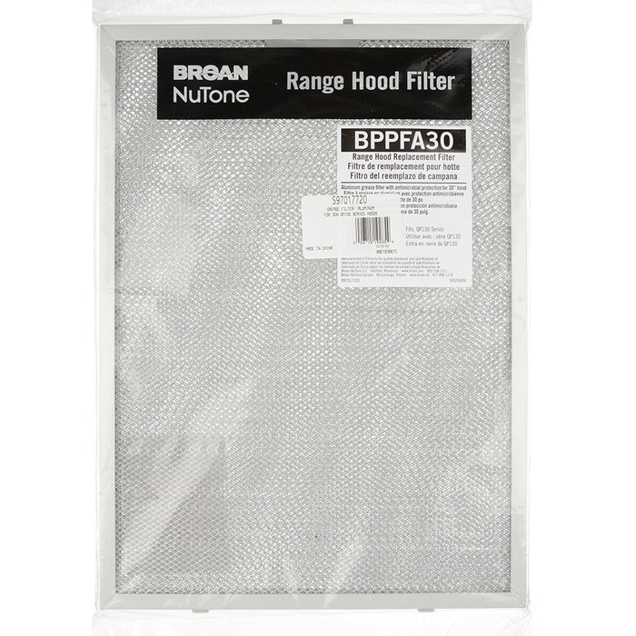 Broan-NuTone Aluminum Grease Filter Kit For 30 Inch Wide Hood With 2 Filters 11-27/32 InchesX16 1/4 Inch Fits Models QP130 QP136 (S97017720)