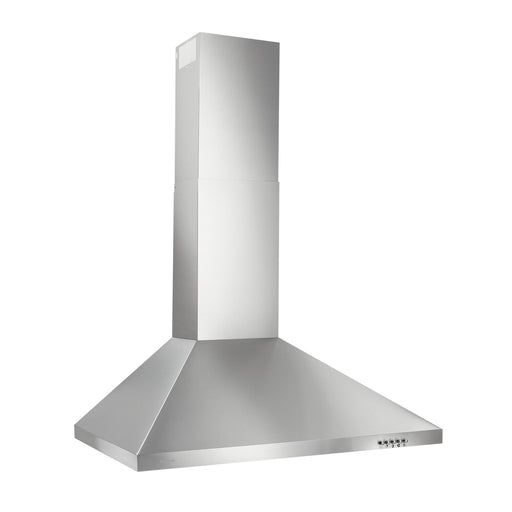 Broan-NuTone Broan 30 Inch Convertible European Style Wall-Mounted Chimney Range Hood 390 Maximum Blower CFM Stainless Steel LED Light (BW5030SSL)