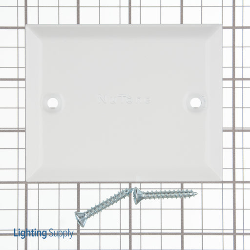Broan-NuTone Central Vacuum Blank Cover Plate White (394)