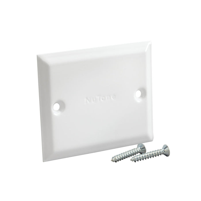 Broan-NuTone Central Vacuum Blank Cover Plate White (394)