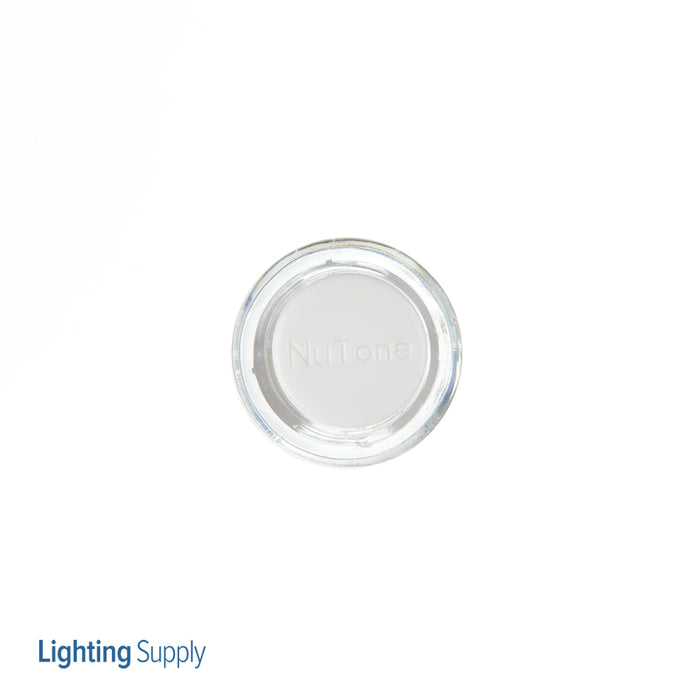 Broan-NuTone Door Chime Pushbutton Clear With White Cap Lighted (PB18LWHCL)