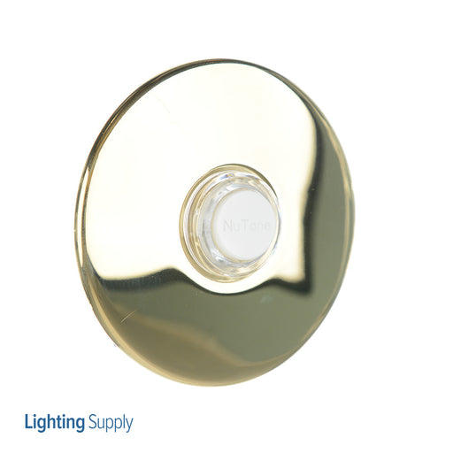 DH1505L Metal Lighted Doorbell Button In Brass or Pewter