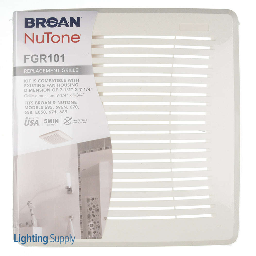 Broan-NuTone FGR101 Economy Bathroom Ventilation Fan Replace Grille ...