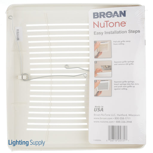 Broan-NuTone Economy Bathroom Ventilation Fan Replacement Grille (FGR101)
