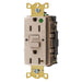 Bryant 15A Commercial Hospital Grade Self-Test Ground Fault Receptacle Almond (GFST82AL)