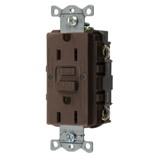 Bryant 15A Commercial Self-Test Ground Fault Receptacle Brown (GFRST15)
