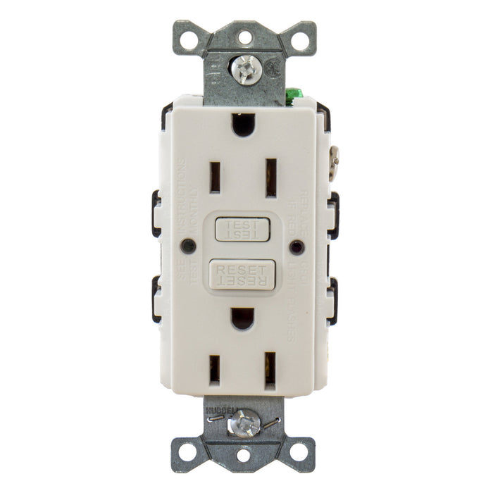 Bryant 15A Commercial Self-Test Ground Fault Receptacle White (GFRST15W)