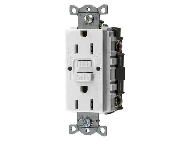 Bryant 15A Commercial Self-Test Ground Fault Receptacle White (GFRST15W)