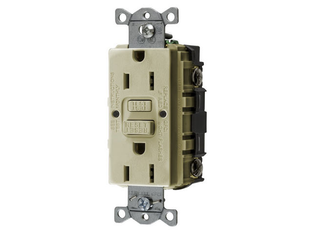 Bryant 15A Commercial Self-Test US Ground Fault Receptacle Ivory (GFRST15IU)