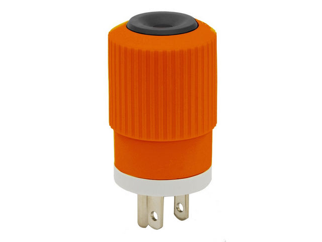 Bryant 15A/125V Straight Blade Plug Orange (BRY5266NPOR)