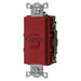 Bryant 20A Commercial Self-Test Faceless Ground Fault Receptacle Red (GFBFST20R)