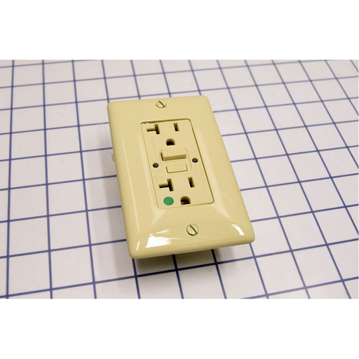 Bryant 20A Commercial Hospital Grade Self-Test Ground Fault Receptacle Ivory (GFST83I)