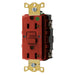 Bryant 20A Commercial Hospital Grade Self-Test Ground Fault Receptacle Red (GFST83R)