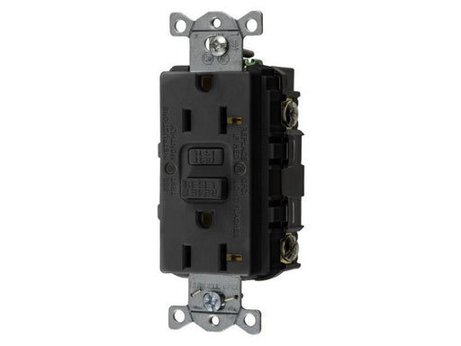 Bryant 20A Commercial Self-Test Ground Fault Receptacle Black (GFRST20BK)