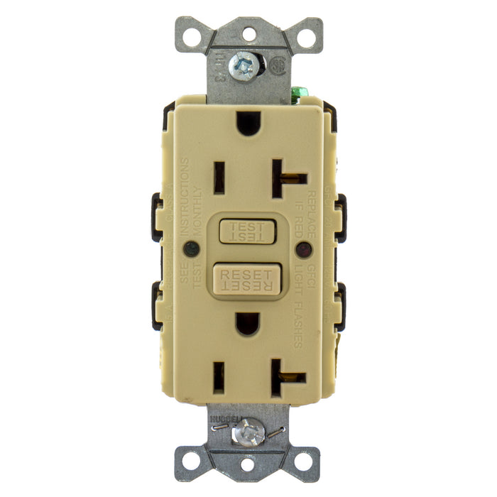 Bryant 20A Commercial Self-Test Ground Fault Receptacle Ivory (GFRST20I)