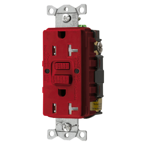 Bryant 20A Commercial Self-Test Tamper-Resistant Ground Fault Receptacle Red (GFTRST20R)