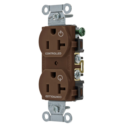 Bryant 2/2 Controlled 20A 125V Commercial Duplex Brown (CBRS20C2)