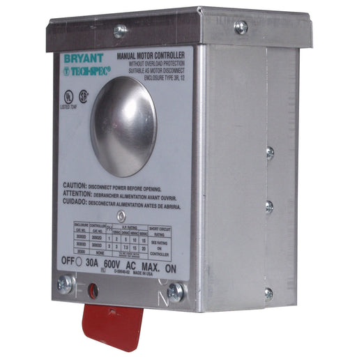 Bryant 30A 600V Three Pole Disconnect Switch With NEMA 3R (30303D)