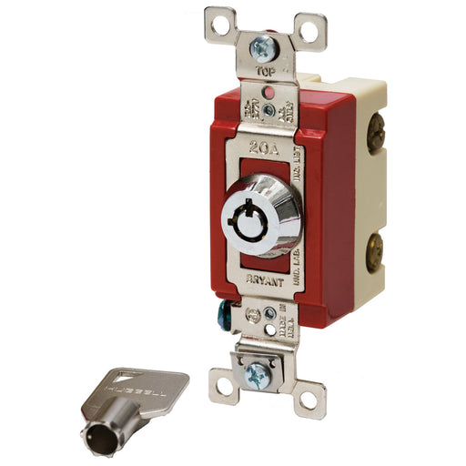 Bryant 4-Way Toggle Industrial Grade 20A 120/277V ROT Lock (4904RKL)