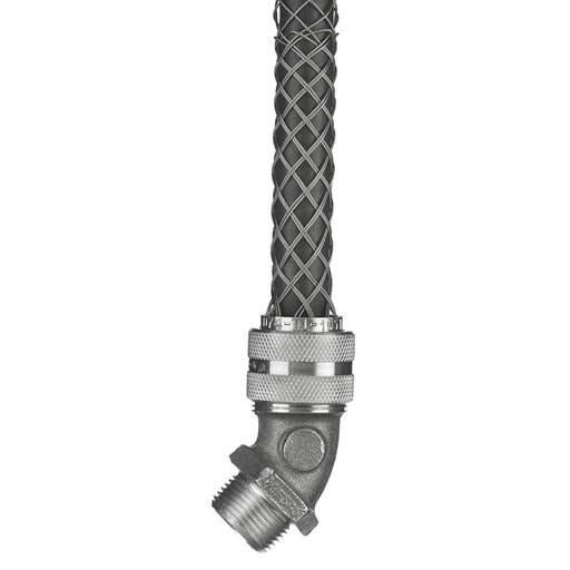 Bryant 45 Degree Male Deluxe Cord Grip .25-.31 Inch 1/2 Inch With Mesh (DC25412)