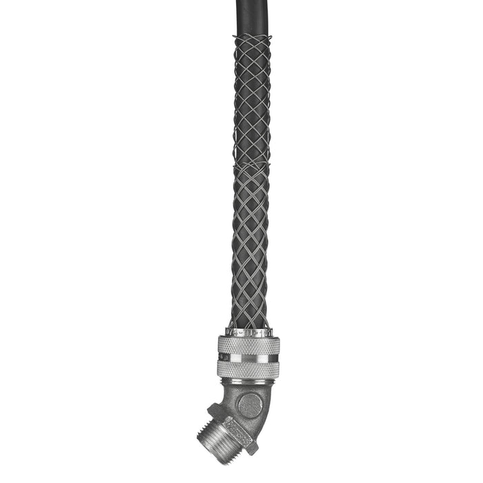 Bryant 45 Degree Male Deluxe Cord Grip .62-.75 Inch 3/4 Inch With Mesh (DC62434)