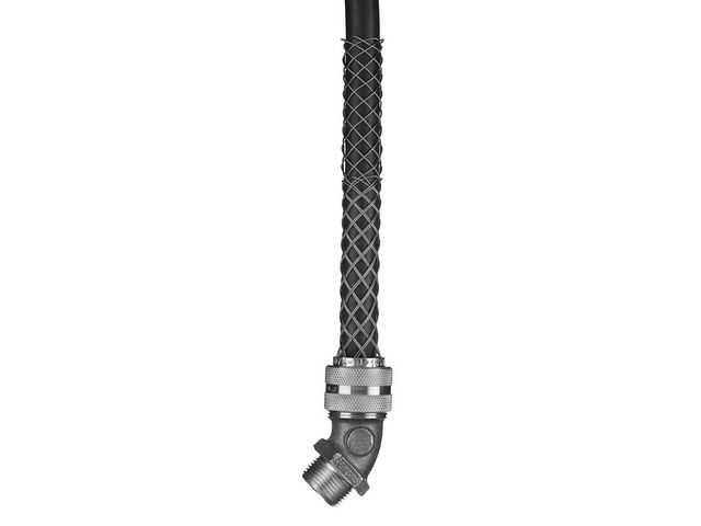 Bryant 45 Degree Male Deluxe Cord Grip .62-.75 Inch 1 Inch With Mesh (DC6241)