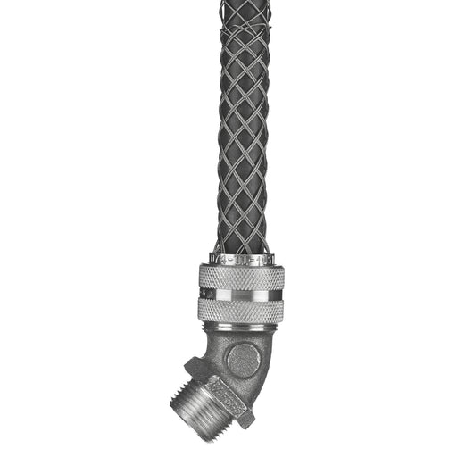 Bryant 45 Degree Male Deluxe Cord Grip 1.12-1.25 Inch 1-1/4 Inch With Mesh (DC1124114)