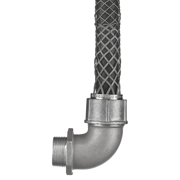 Bryant 90 Degree Male Deluxe Cord Grip .31-.37 Inch 3/8 Inch With Mesh (DC31938)