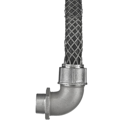 Bryant 90 Degree Male Deluxe Cord Grip .37-.50 Inch 1/2 Inch With Mesh (DC37912)