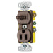 Bryant Combination 15A 3-Way Toggle 15A 125V Receptacle Brown (RC308)