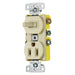 Bryant Combination 15A 3-Way Toggle 15A 125V Receptacle Ivory (RC308I)