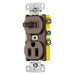 Bryant Combination 15A Single-Pole And 15A 125V Receptacle Tamper-Resistant Brown (RC108TR)