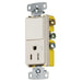 Bryant Combination Decorator 15A Single-Pole And 15A 125V Receptacle Tamper-Resistant Light Almond (RCD108LATR)