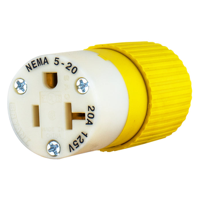 Bryant Connector Body 20A/125V Yellow (BRY5369NCSY)